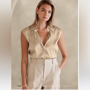 EUC Banana republic factory collared blouse XL